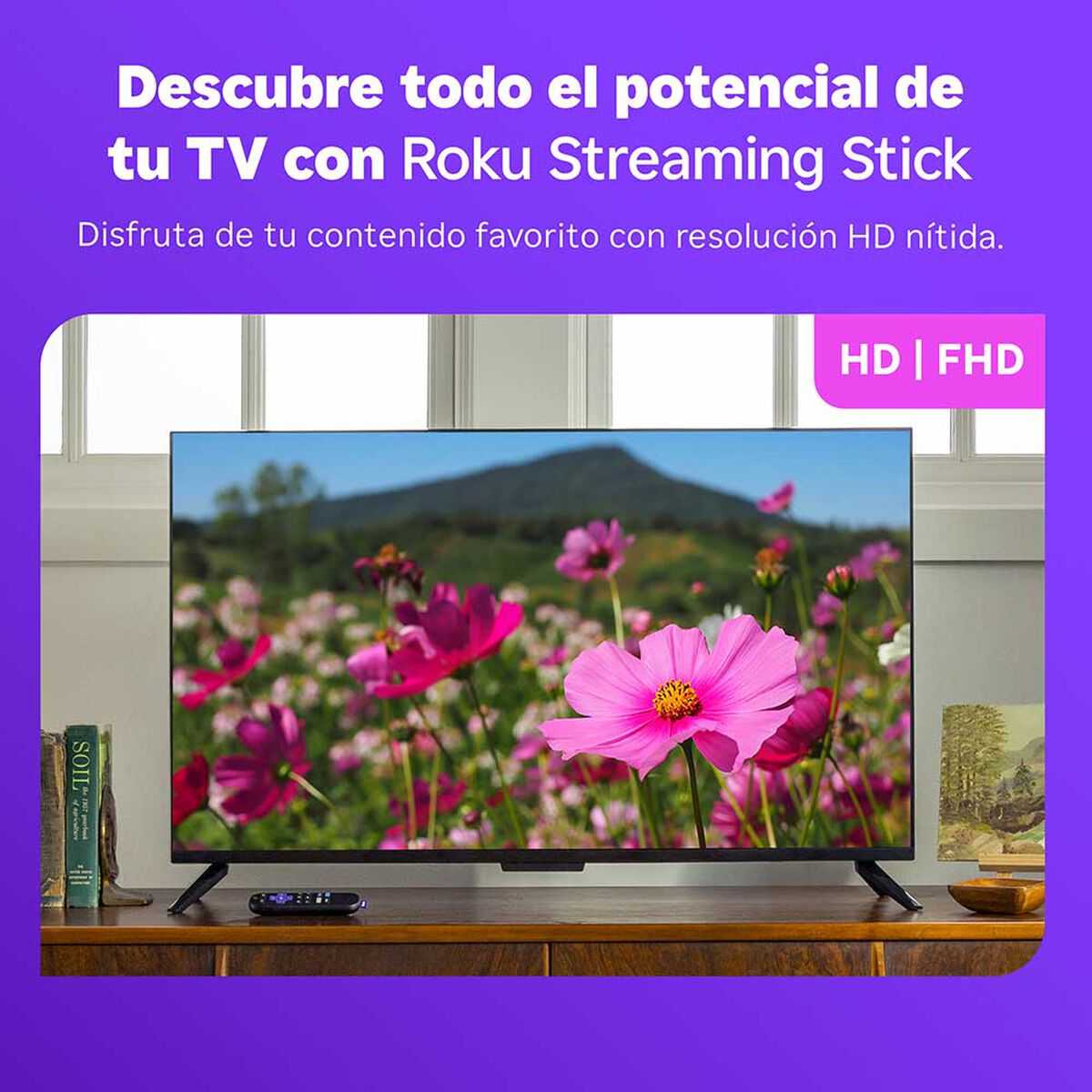 Reproductor Streaming Roku Stick ROK3840MX