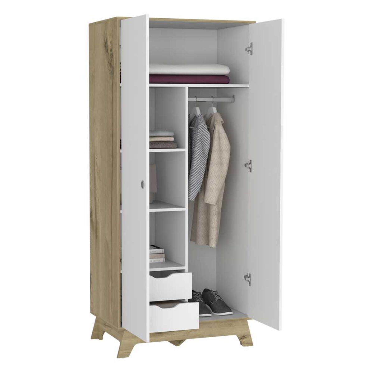 Cl&oacute;set TuHome Z-81 2 Puertas 2 Cajones