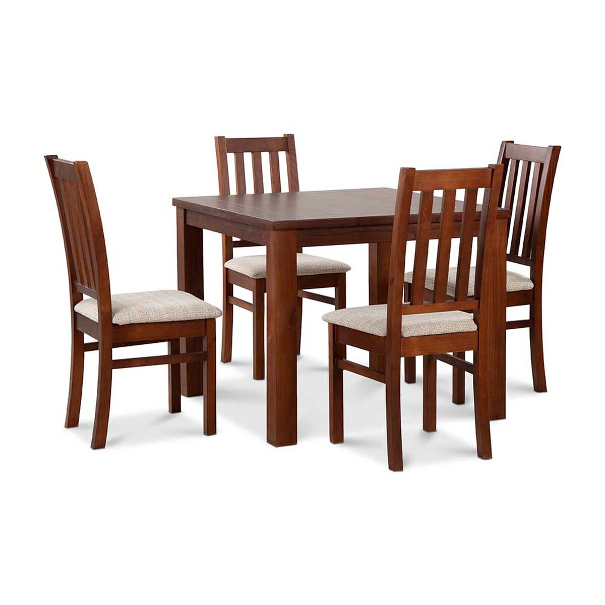 Juego de Comedor CIC Ñuble Caramelo 4 Sillas
