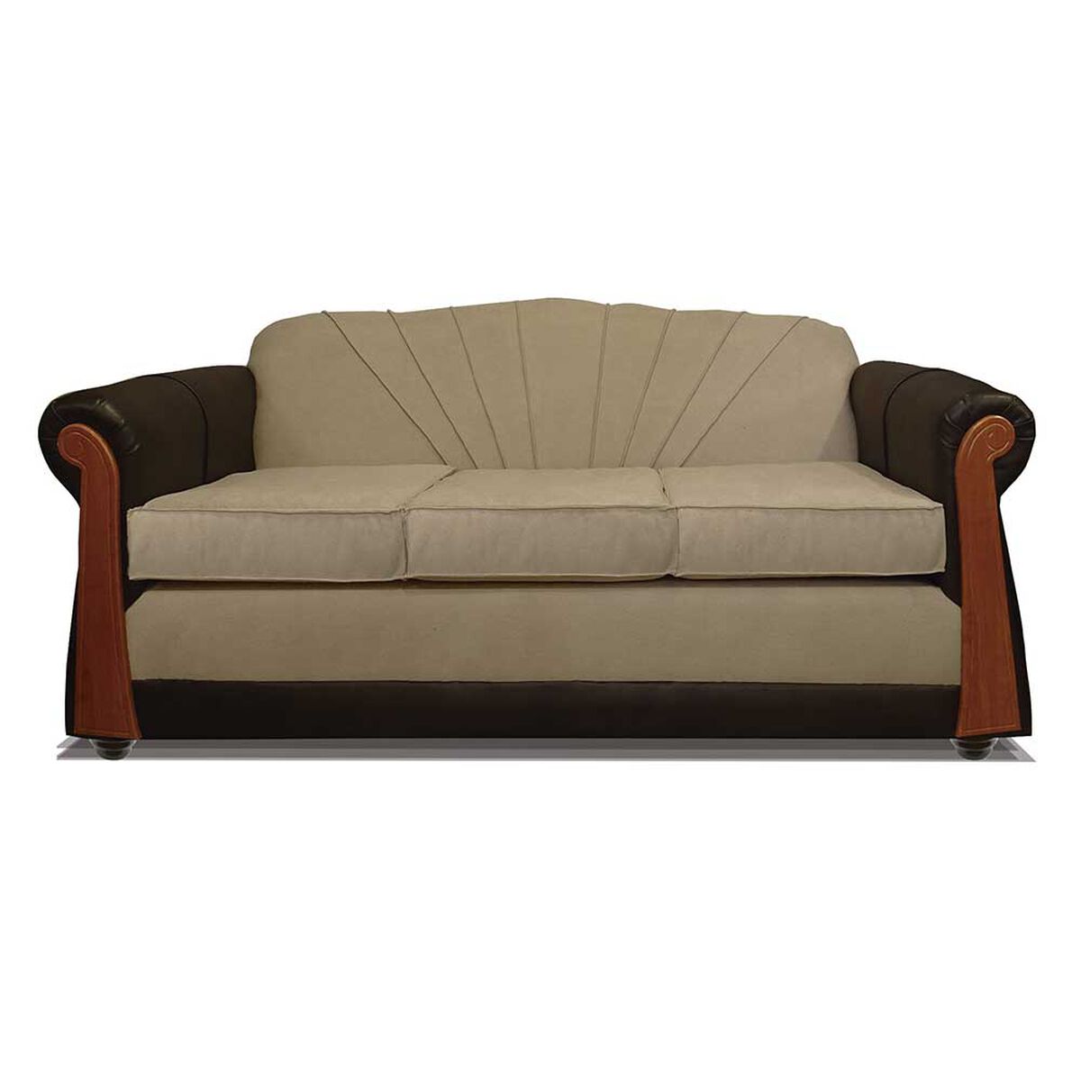 Juego de Living Elegant Detail Marsella Sofá 3 Cuerpos + Sofá 2 Cuerpos Beige