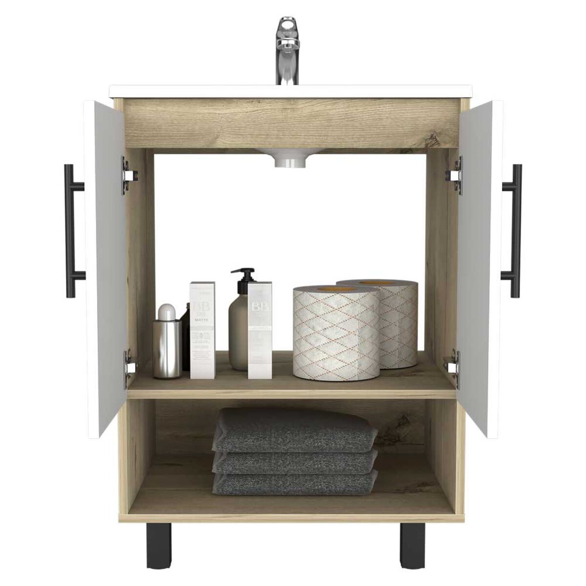 Mueble Lavamanos TuHome Bath Bi Color Duna Blanco