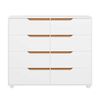 C&oacute;moda Vekkahome Doble Evo 8 Cajones Blanco