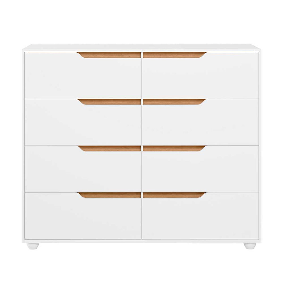 C&oacute;moda Vekkahome Doble Evo 8 Cajones Blanco