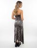 Vestido Maxi Strapless Terciopelo Plush Mujer Icono