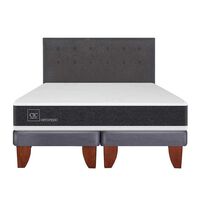 Cama Europea CIC 2 Plazas Ortopedic + Respaldo Eufrates