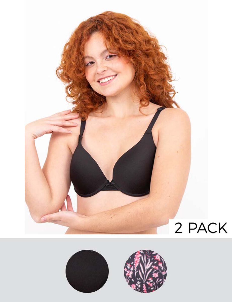 Pack 2 Sosténes Copa C Mujer Zibel