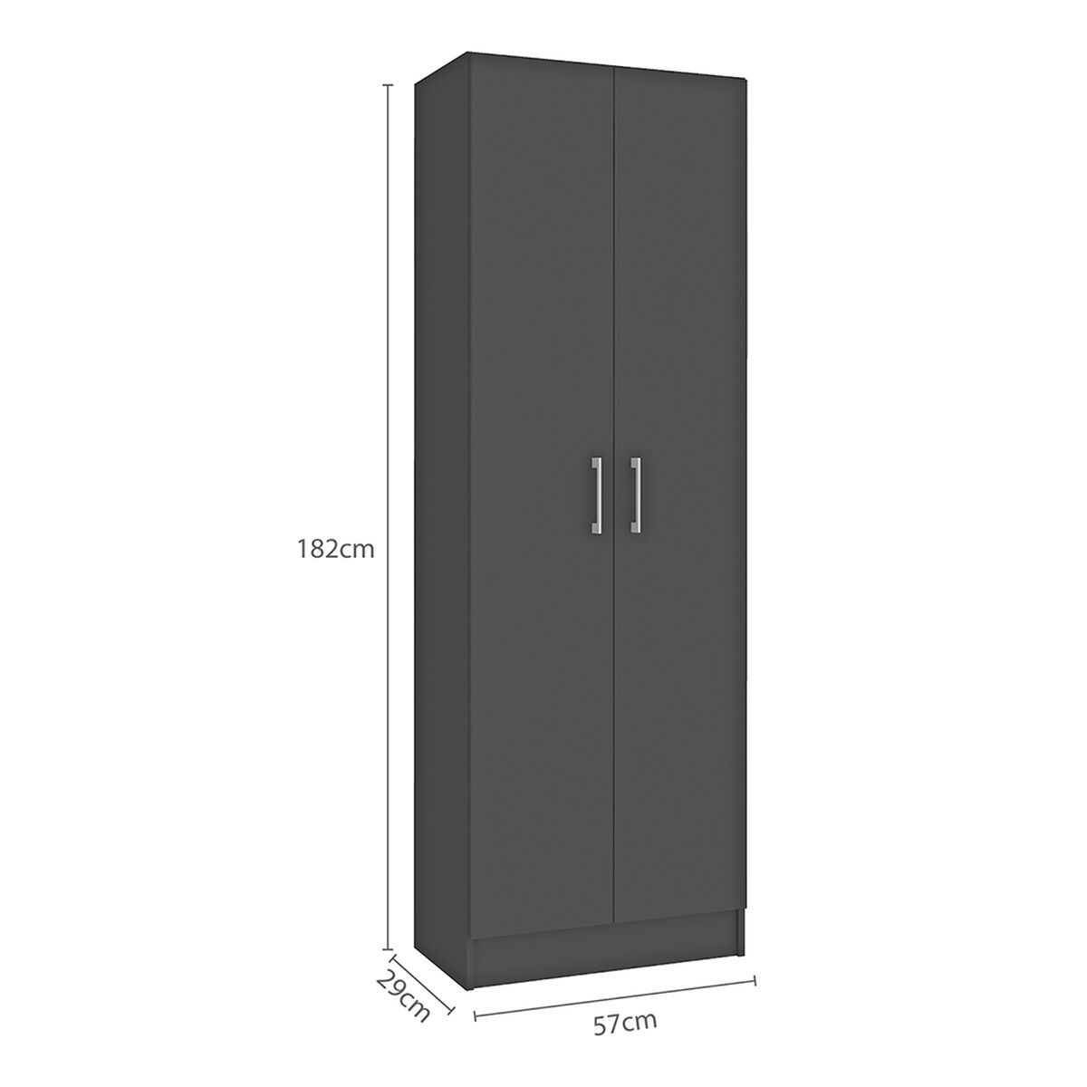 Despensa Vekkahome Winner 2 Puertas Gris