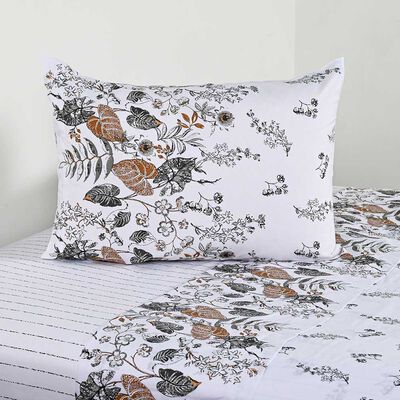 Imagen 1 del producto Juego de Sábanas Cannon 200 Hilos 1,5 Plazas Foliage Blanco