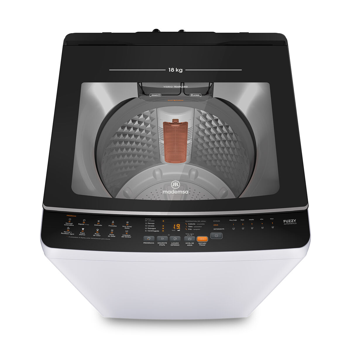 Lavadora Mademsa MDWMT18W 18 Kg Blanco