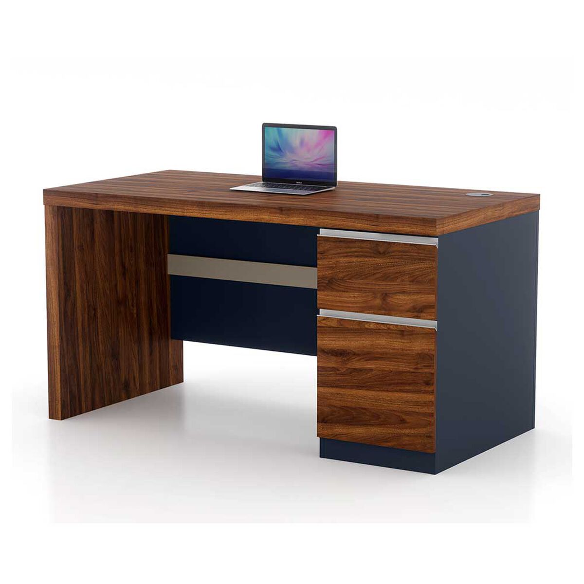 Escritorio Rodler Quantum Caf&eacute; Oscuro-Gris