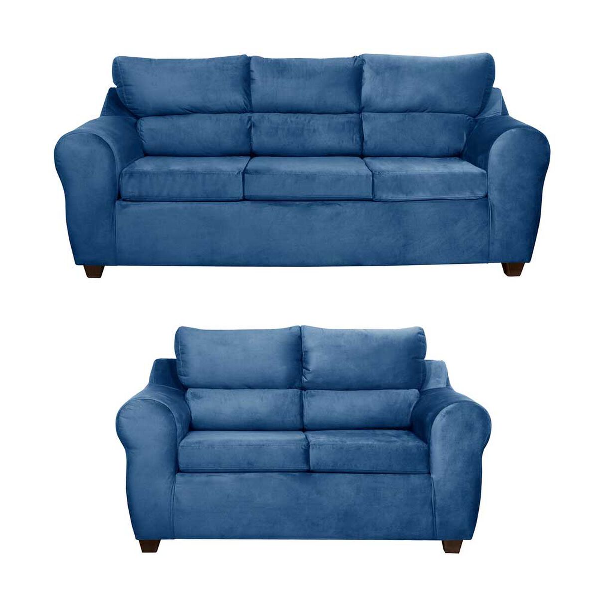 Juego de Living Mexx Muebles Dubai 5 Cuerpos Petroleo