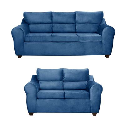 Juego de Living Mexx Muebles Dubai 5 Cuerpos Petroleo