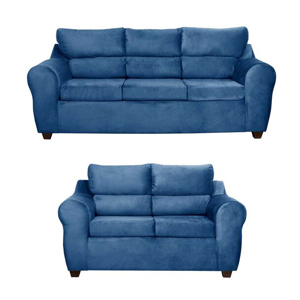 Juego de Living Mexx Muebles Dubai 5 Cuerpos Petroleo