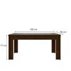Juego de Comedor Decocasa Lorenzi 6 Sillas Nogal Negro Beige