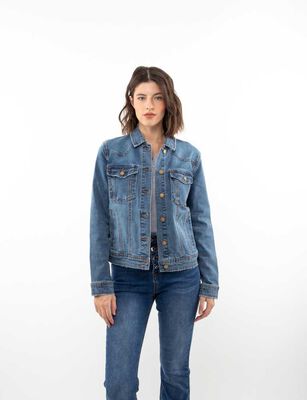 Imagen 1 del producto Chaqueta Denim Mujer Zibel Azul, Celeste, Negro