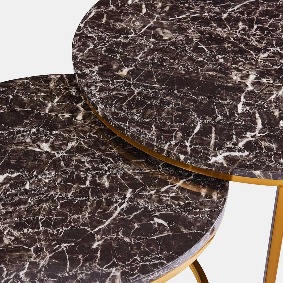 Set Mesa de Centro Home Mobili Nido Black Negro