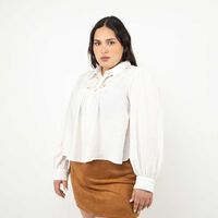 Blusa Manga Larga Mujer Extralindas Crudo