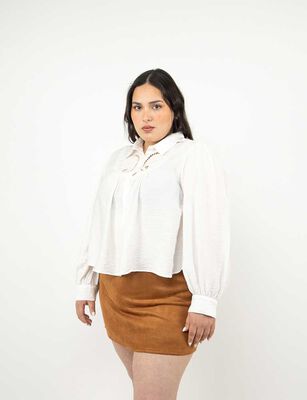 Imagen 1 del producto Blusa Manga Larga Mujer Extralindas Crudo