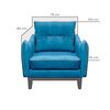 Sillón Living Factory Vintage Azul Petróleo