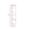 Mueble de Aseo TuHome Laska 1 Puerta Blanco Rovere