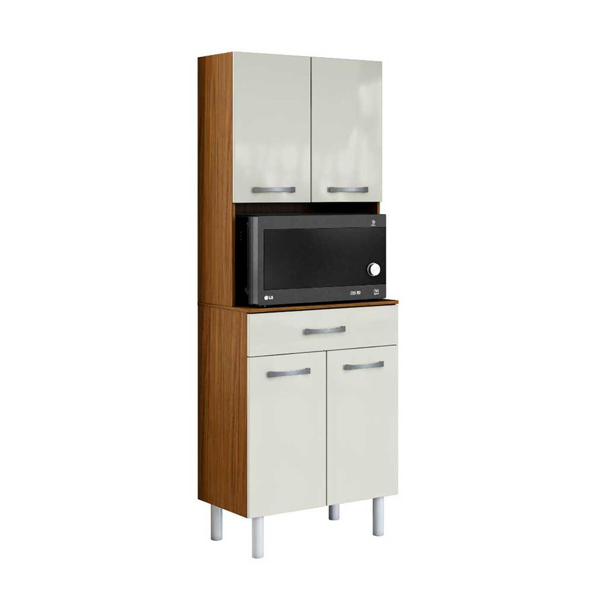 Mueble para Microondas Casanova 4 Puertas White