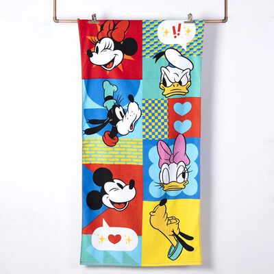 Toalla de Playa Infantil Disney Cuadros 70 x 140 cm
