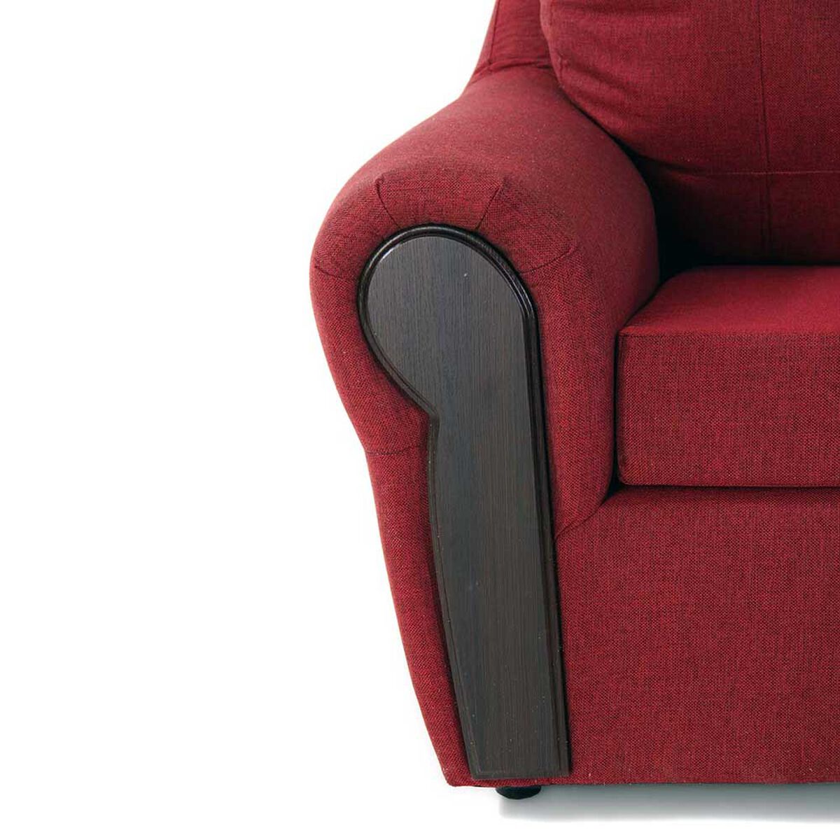 Sofá Seccional Kea Malaga Tela 5 Cuerpos Rojo