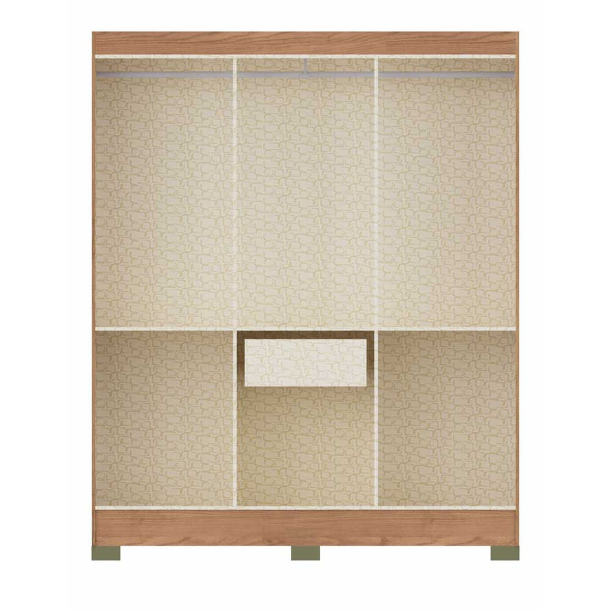 Clóset Vekkahome Roma 6 Puertas 1 Cajón Café