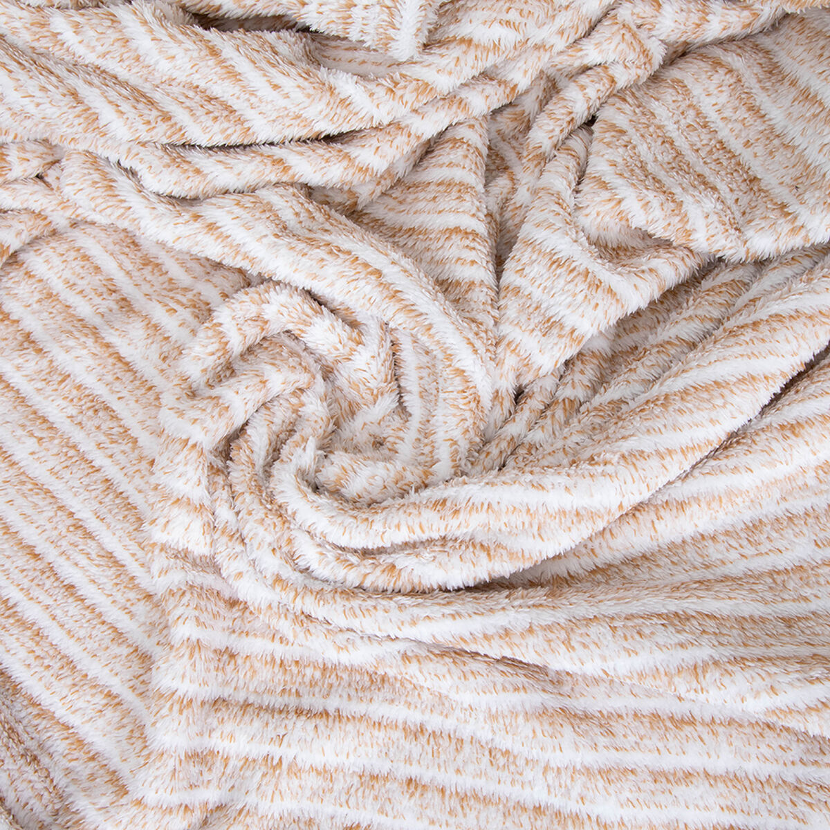 Manta de Poliéster Doral 127 x 152 cm Two tones Beige