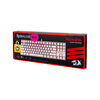 Teclado Gamer Redragon K552W Kumara Mecánico RGB Blanco