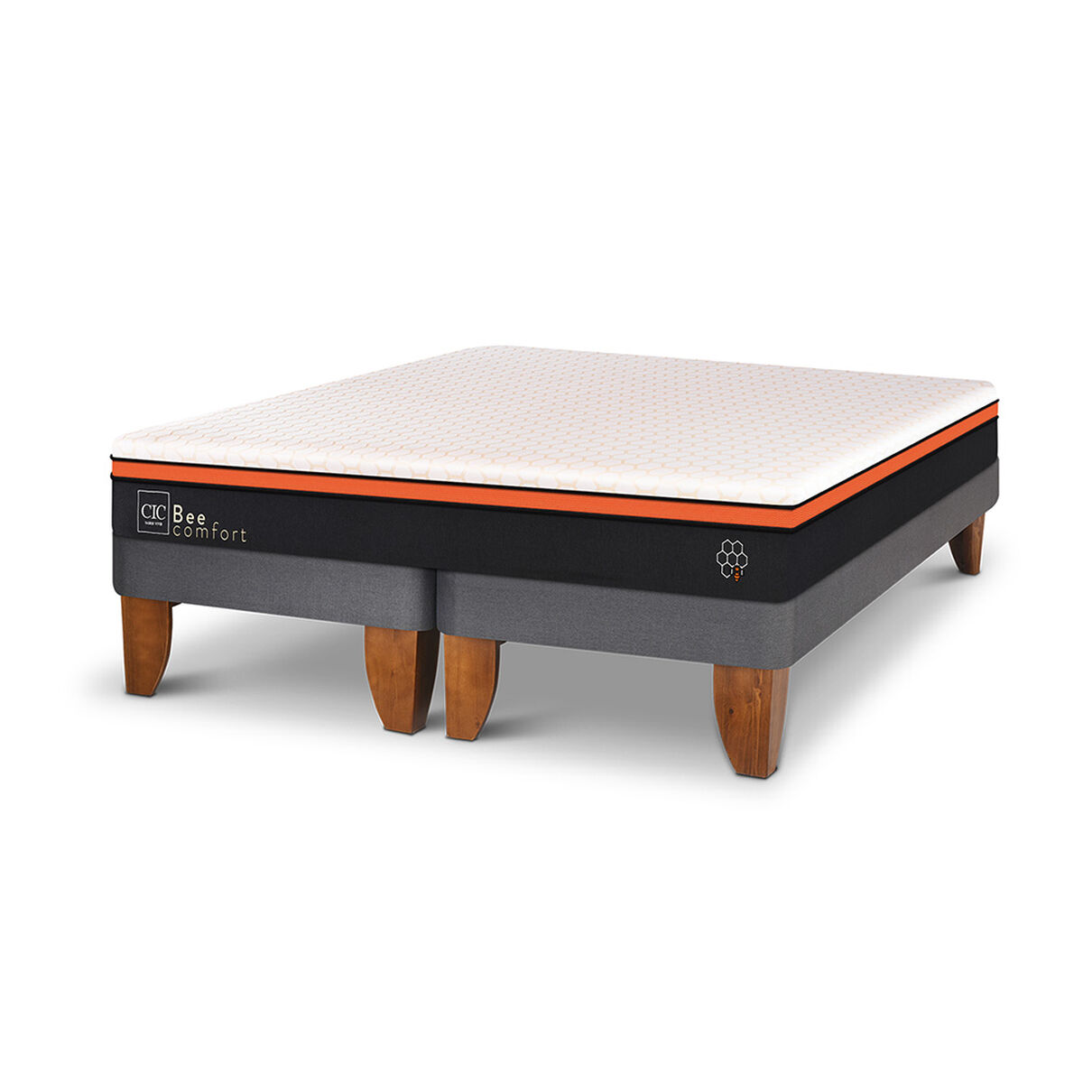 Cama Europea CIC Base Dividida 2 Plazas Bee Comfort