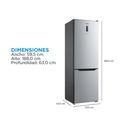 Refrigerador No Frost Midea MDRB424FGE50 310 lts.