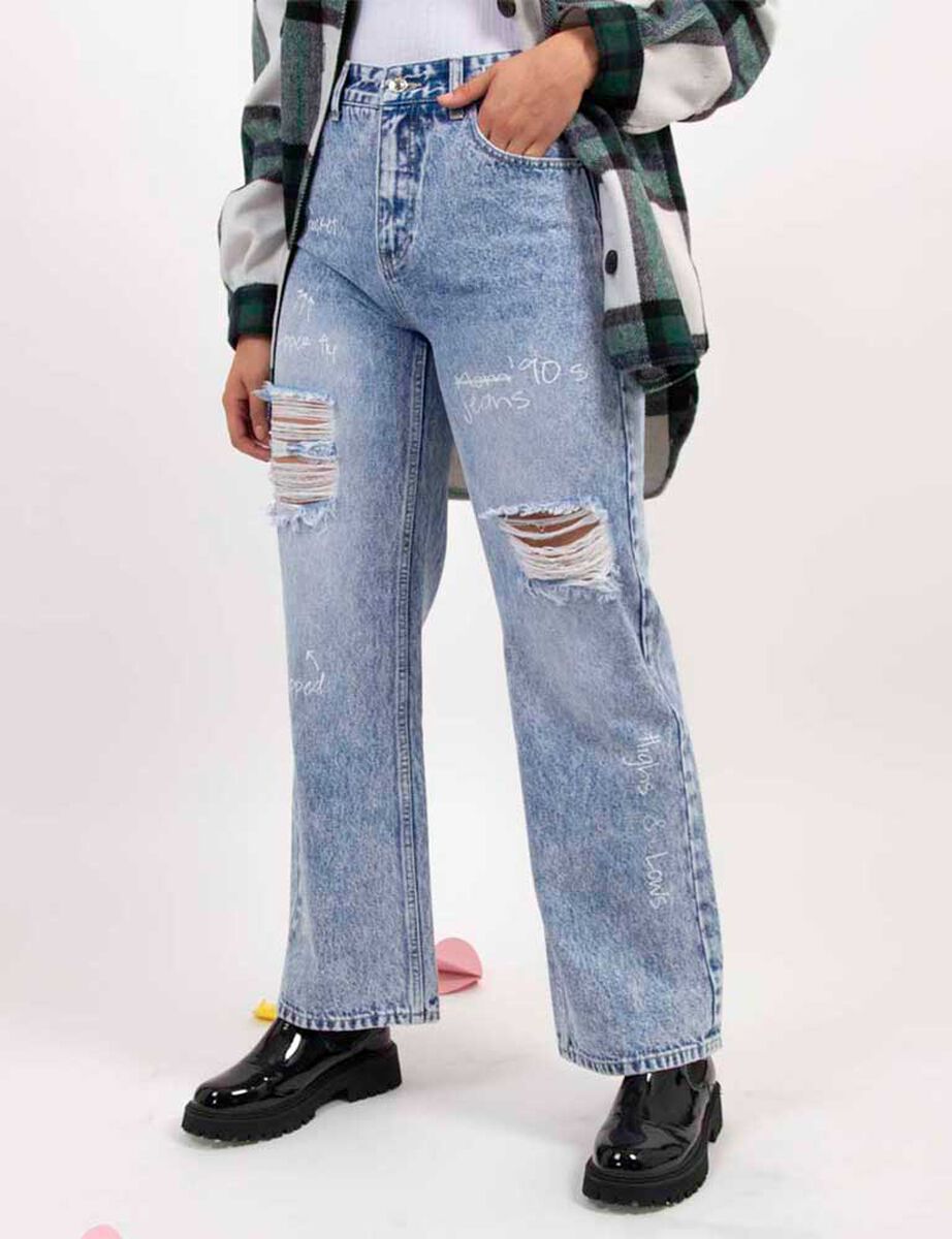 Jeans Recto Mujer Icono