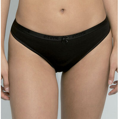 Imagen 2 del producto Pack 2 Calzones Bikinis Mujer Intime Blanco, Negro