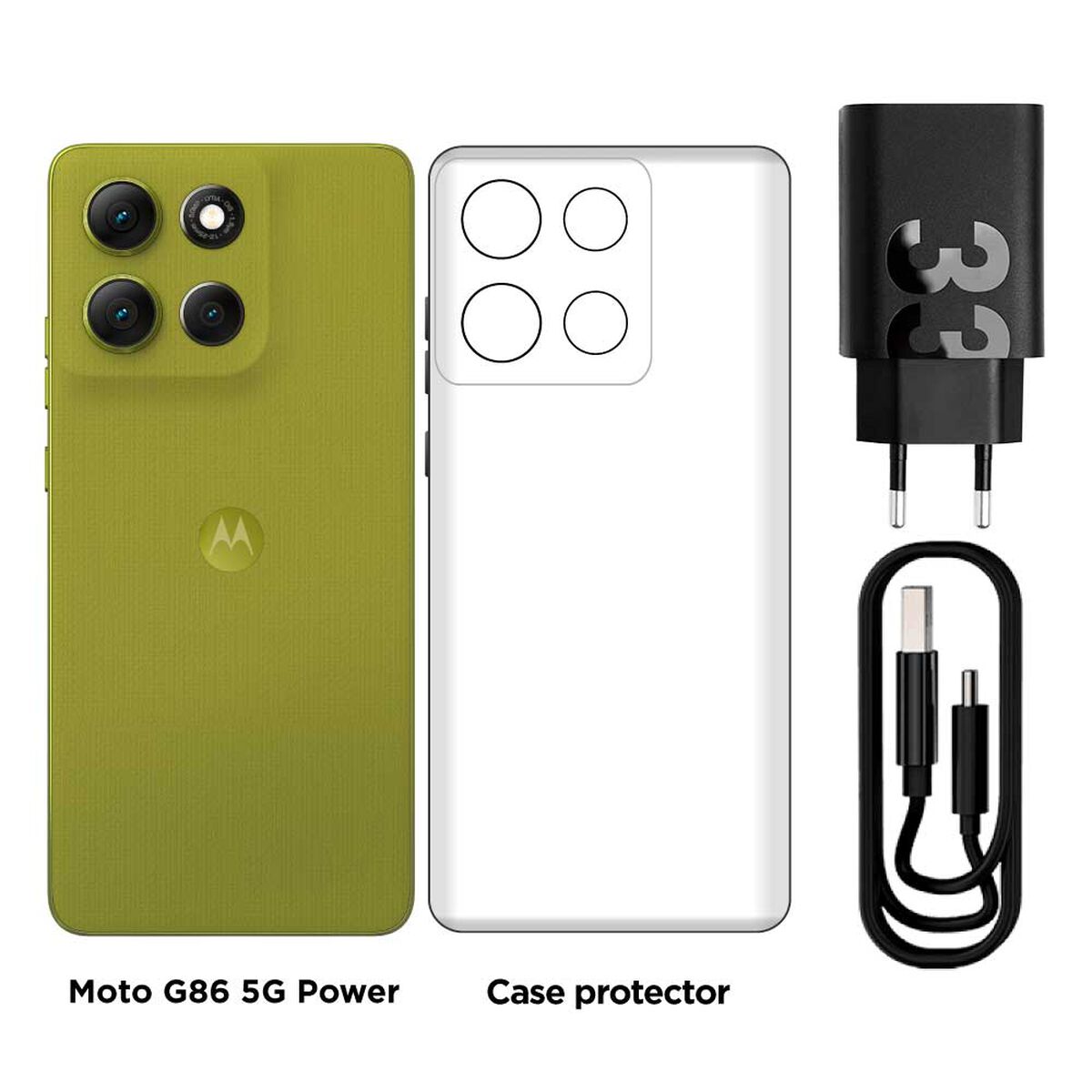 Smartphone Motorola MOTO G86 256GB 6.67" Verde Liberado