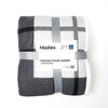 Frazada de Poliéster Mashini 2 Plazas Tartan Negro