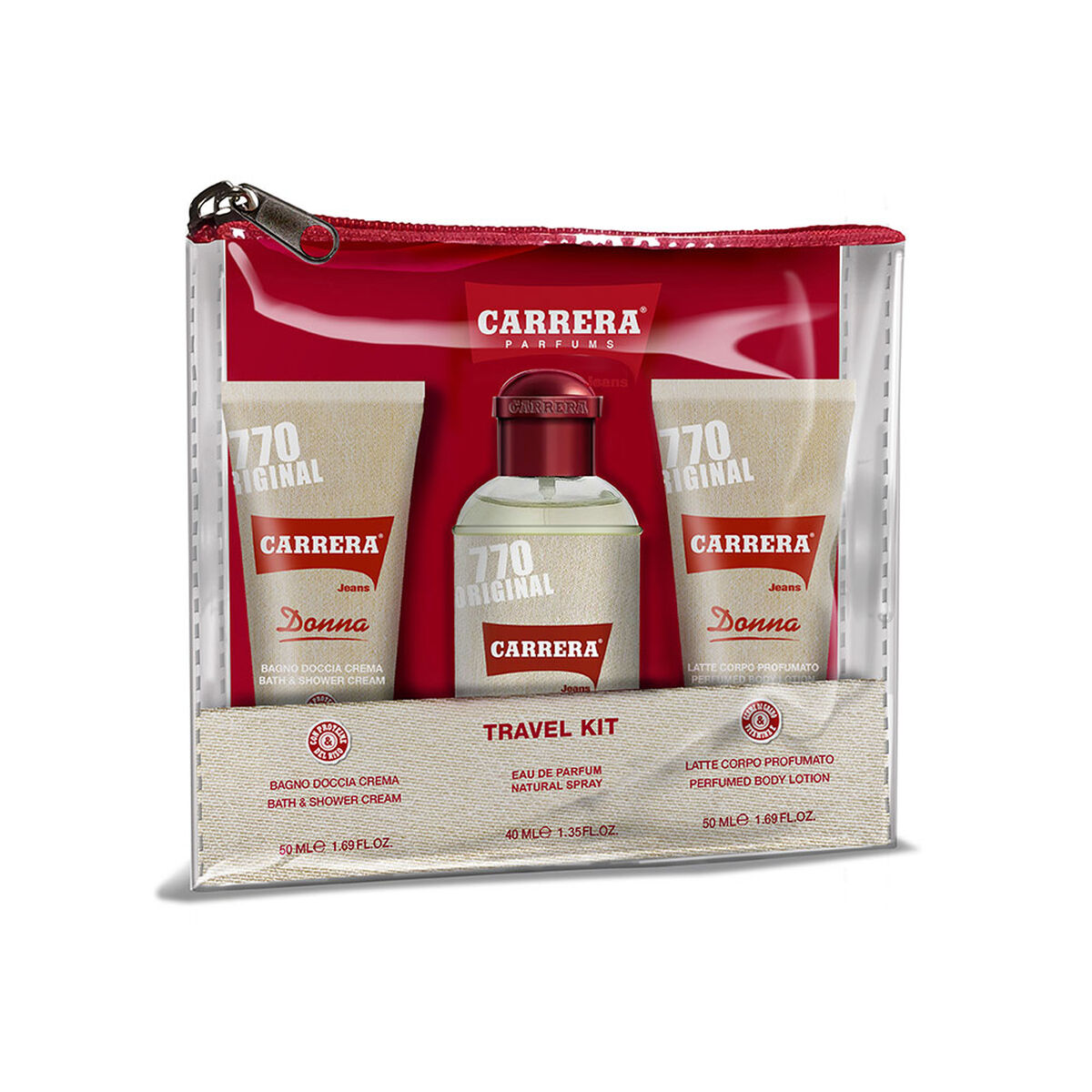 Perfume Mujer Pack Carrera Donna Edp 40 Ml+Body 50+Shower  50 W