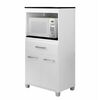 Combo Mueble Auxiliar Casanova Clean 1 Cajón 1 Puerta + Mueble para Microondas Micro 1 Cajón