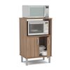 Mueble de Cocina Auxiliar para Microondas Vekkahome Tara Blanco