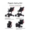 Coche de Paseo Premium Últra Compacto Lubabycas Rosado