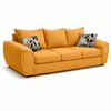 Juego de Living Elegant Detail New Houston 3-2-1 Cuerpos Amarillo