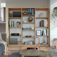 2 Estantes 4 Repisas + Estante 5 Repisas TuHome Home Macadamia