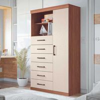 Cómoda Onessta Maraba 6 Cajones 1 Puerta Jatoba Arena