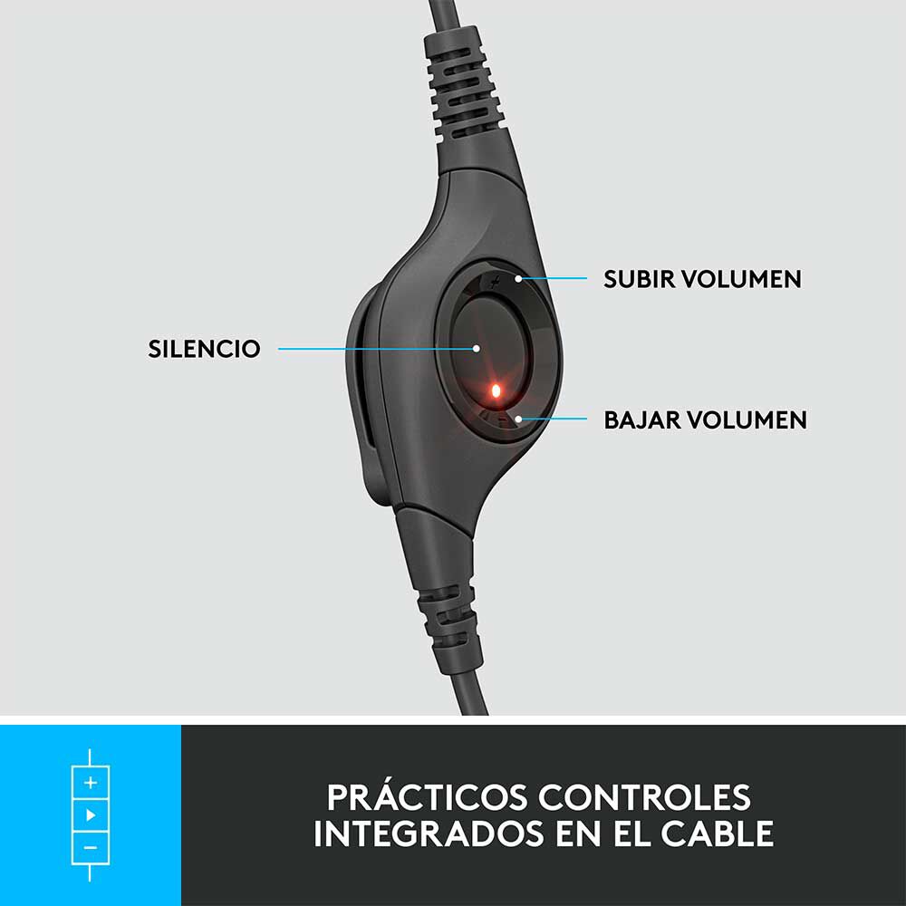 Logitech H390 Negro, foto 4