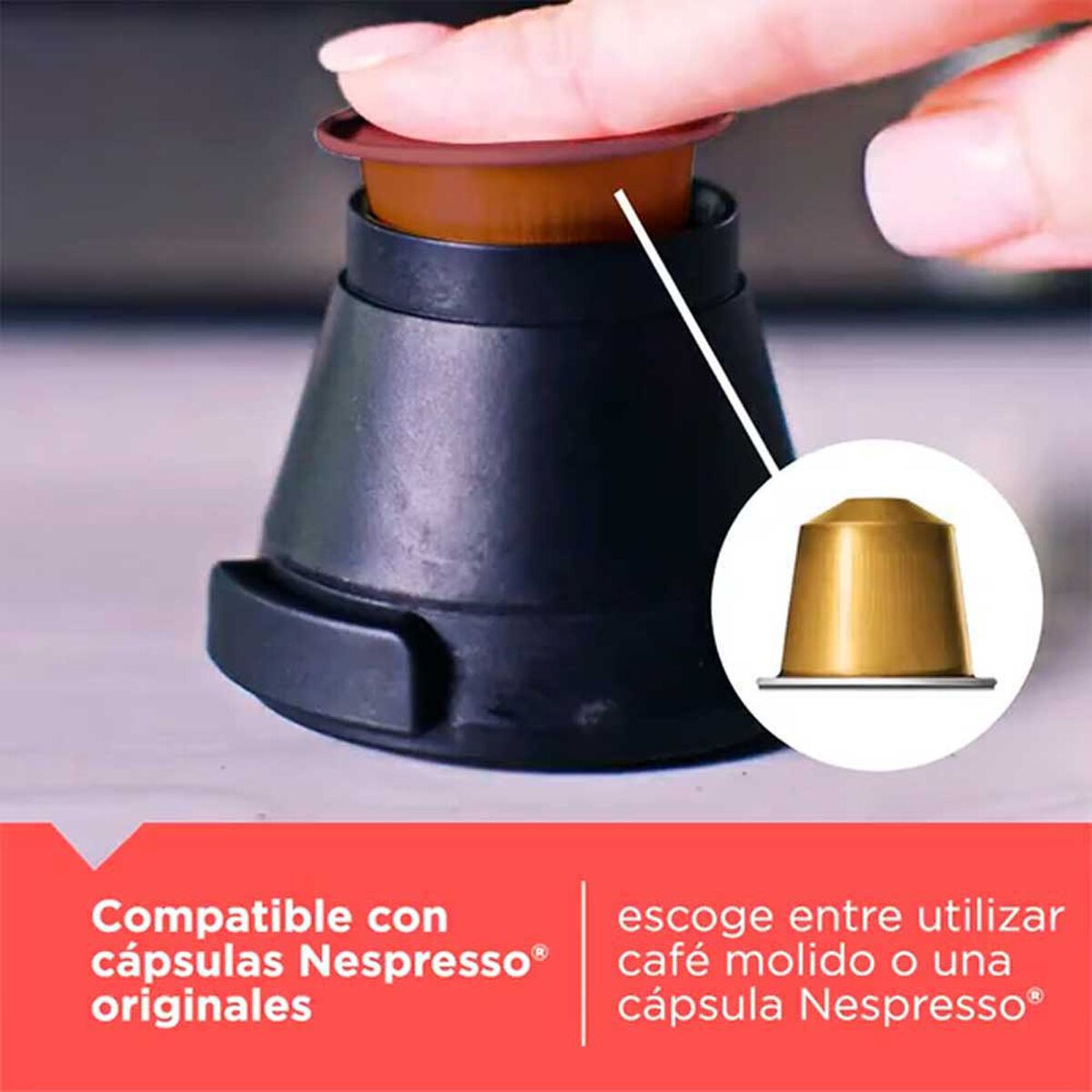 Cafetera Espresso semi automática Black Decker Emo312-Osdcl