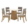 Juego de Comedor Home Mobili Mare 4 Sillas Beige