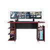 Escritorio Home Mobili Luigi Negro Rojo
