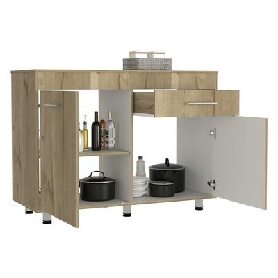 Imagen 2 del producto Mueble de Cocina Inferior TuHome Orion 3 Puertas 1 Cajón Duna Blanco