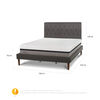 Cama Europea CIC Curve King Balance + Respaldo Kavery