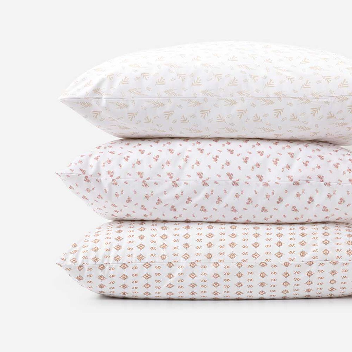 Juego de Sábanas Rosen 180 Hilos Súper King Miniprint Lavanda Beige